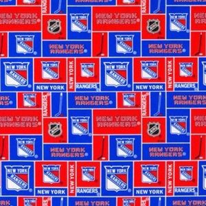 NY rangers Fabric by the yard.